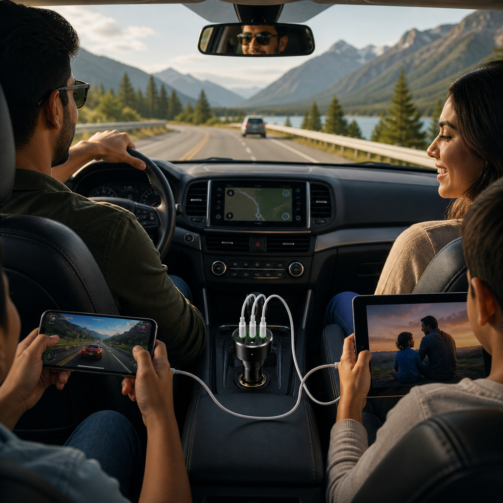 Regrsi Fast Charge Triple Port Car Adapter
