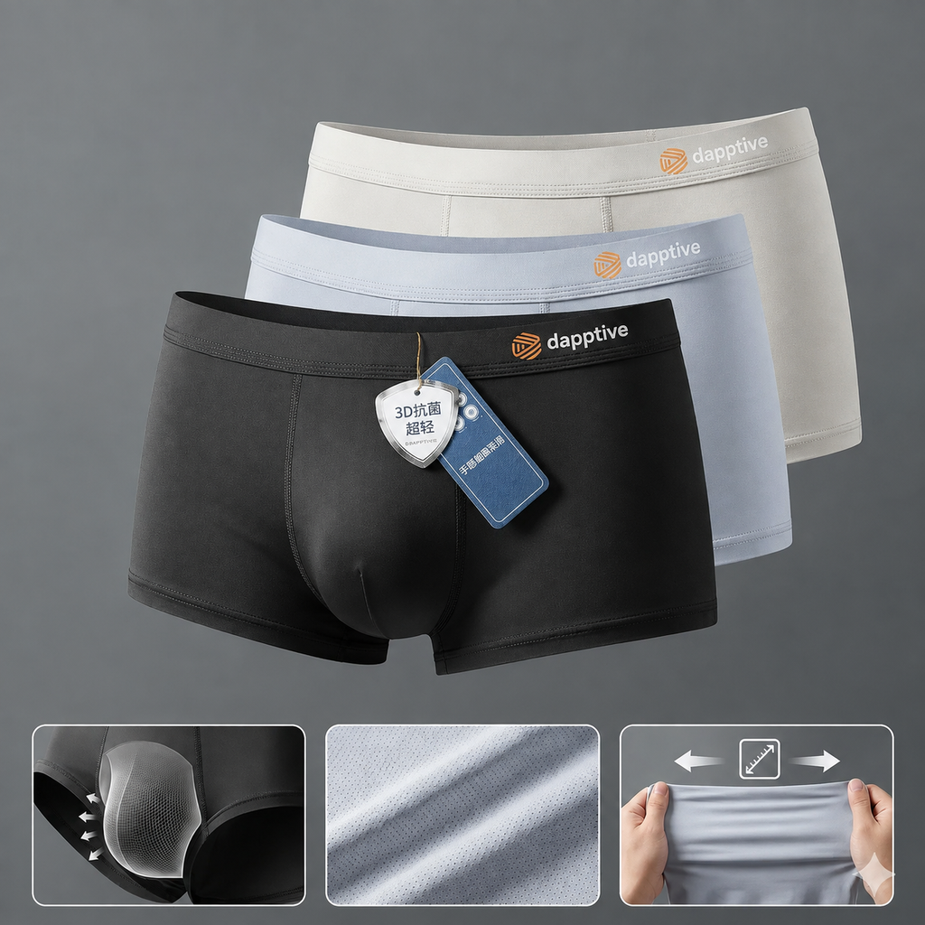 Men’s Luxury Ice Silk Underwear Combo ( set of 03)