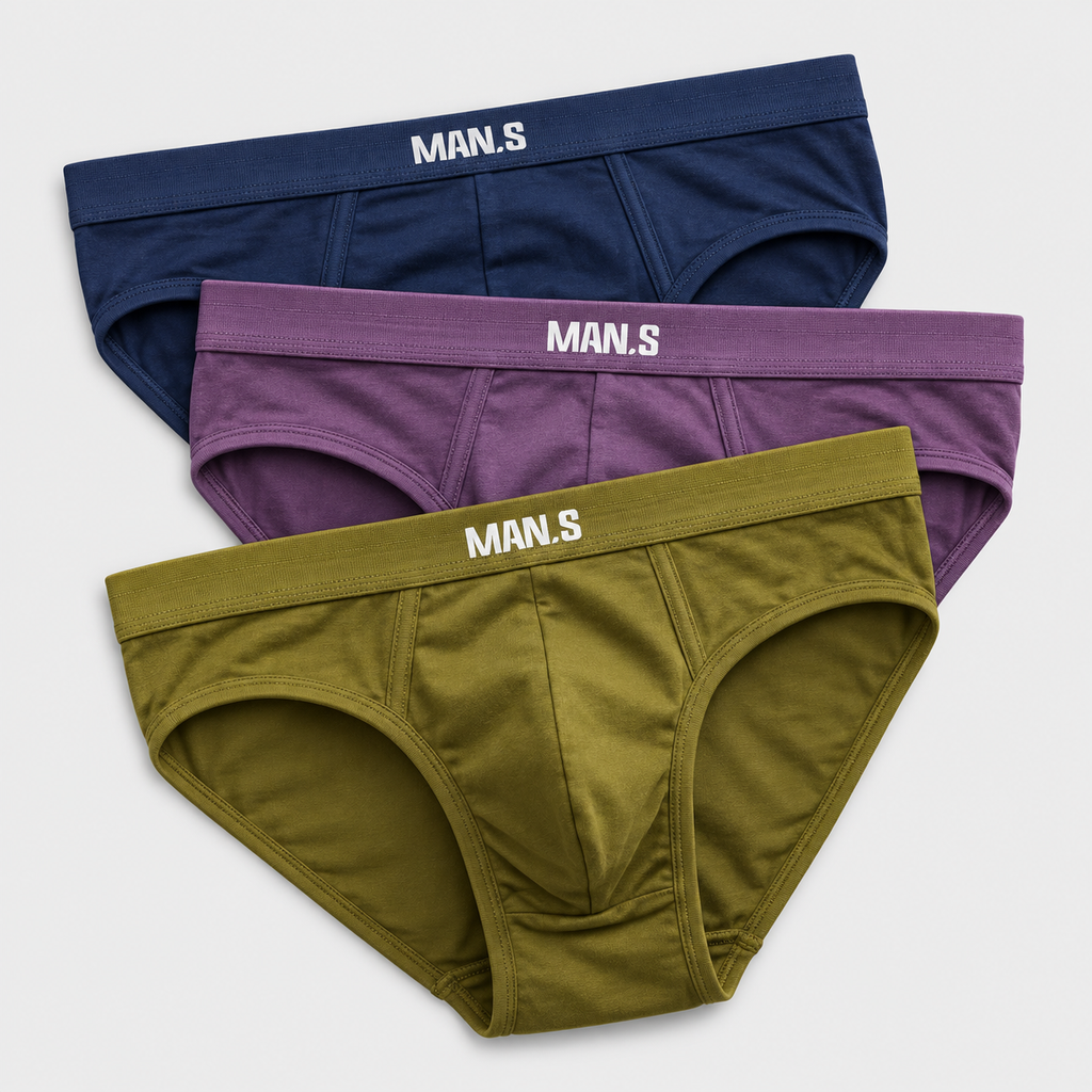 Men's Breathable Premium Comfort Briefs ( Set of 3 )