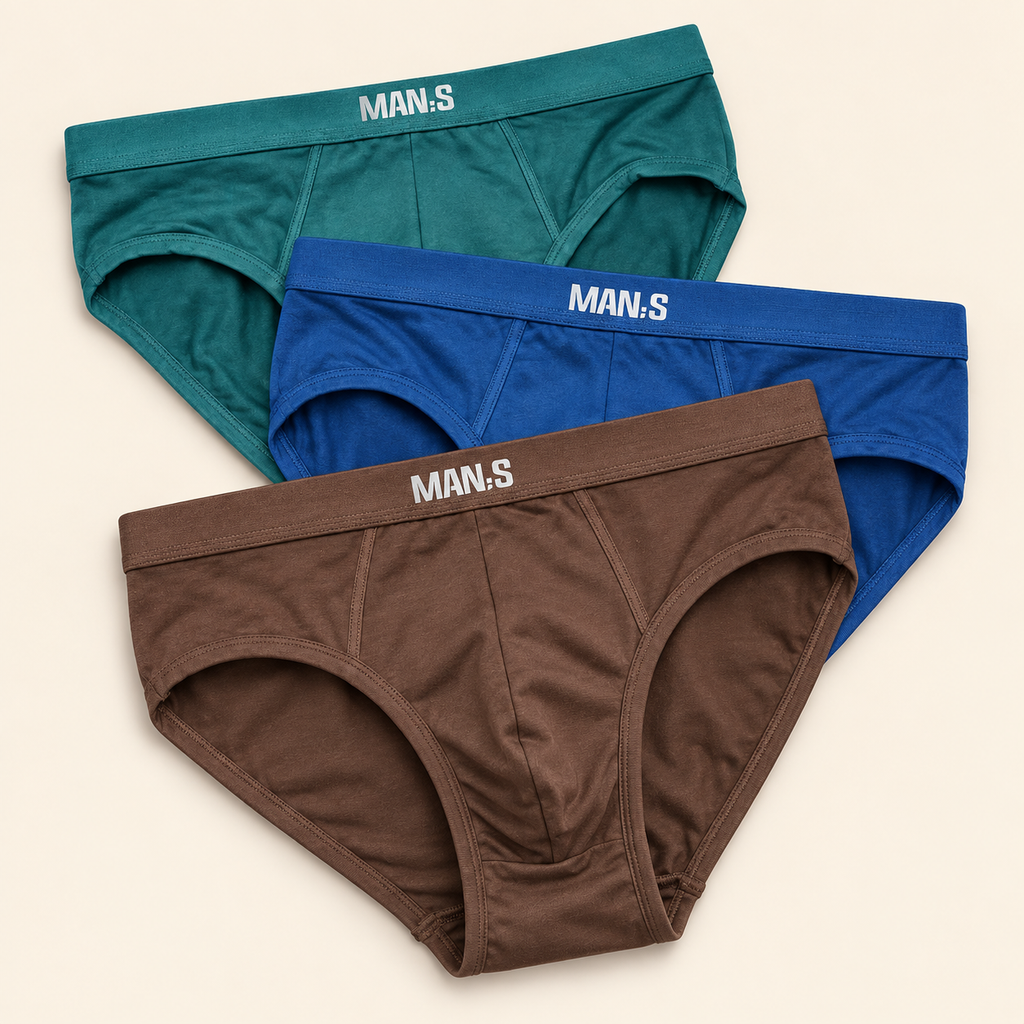 Men's Breathable Premium Comfort Briefs ( Set of 3 )