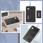 Maxline 3 Socket & 4 USB With Lightning Port Fast Charging Multiplug