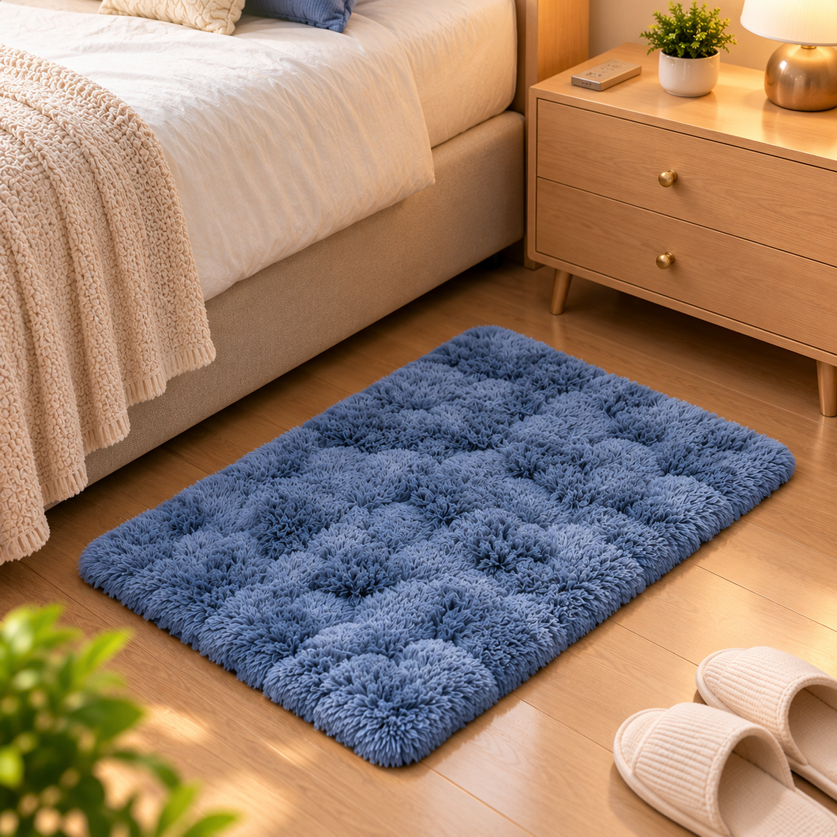CloudNest Luxury Faux Rabbit Fur Mat