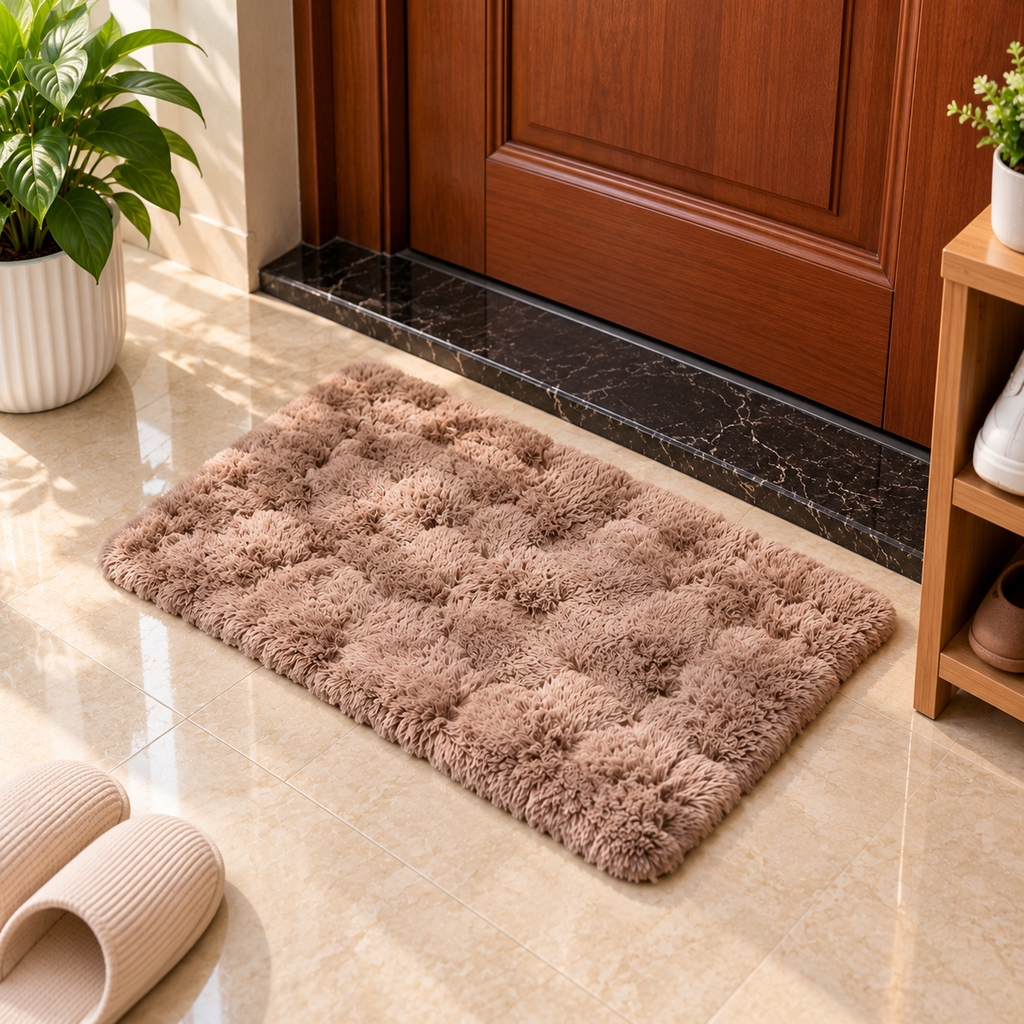 CloudNest Luxury Faux Rabbit Fur Mat