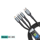 30cm Long 3 In 1 Super Fast Charging Cable