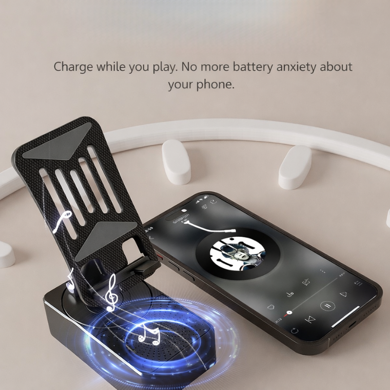 3-in-1 Bluetooth Speaker Phone Stand