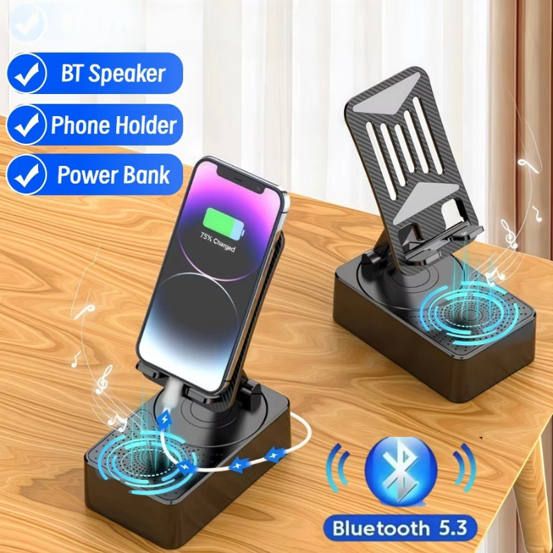 3-in-1 Bluetooth Speaker Phone Stand