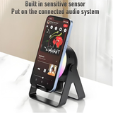 Wireless Induction RGB Phone Holder Speaker