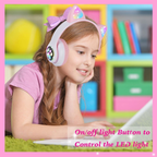 Colorful Cat Ear Wireless Headphones