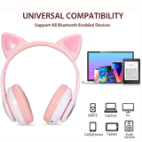Colorful Cat Ear Wireless Headphones