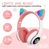 Colorful Cat Ear Wireless Headphones