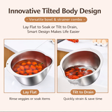 Multifunction Kitchen Rice Vegetable Fruit Washing Strainer Basket