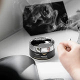 Stainless Steel Rotary Windproof Ashtray