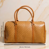 Heritage Pattern Luxury Duffle Bag