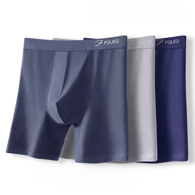 Breathable Anti-Chafing Men’s Boxer Briefs Long Fit (Set of 2)