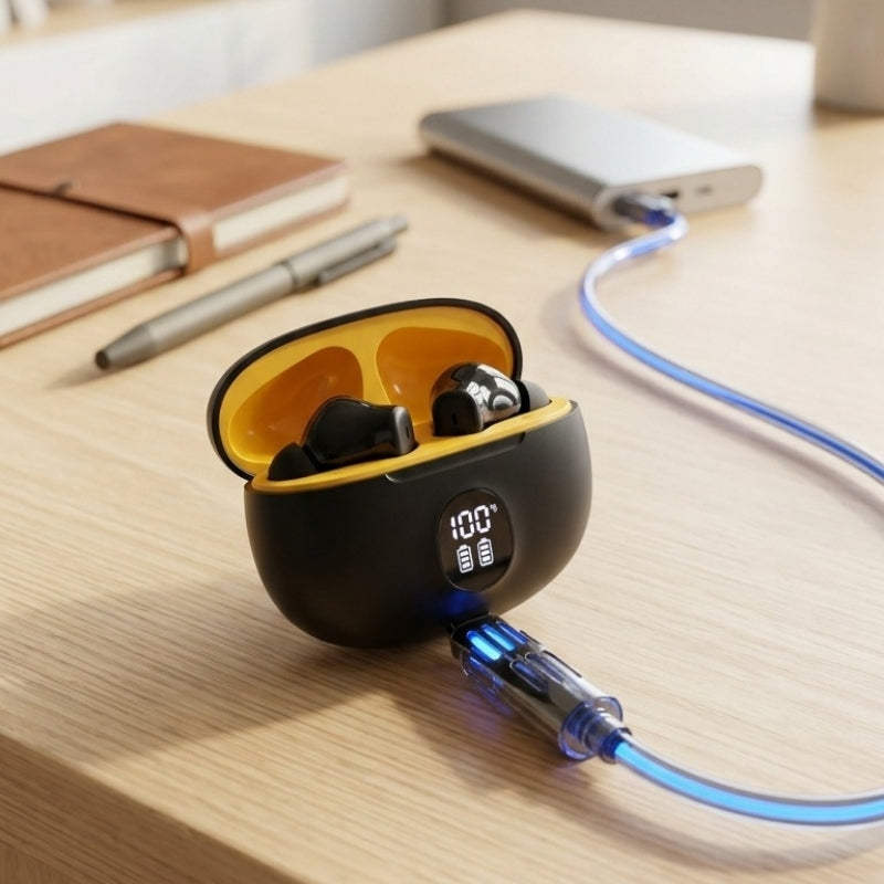 Regrsi Smart Display Wireless Touch Control Earbuds