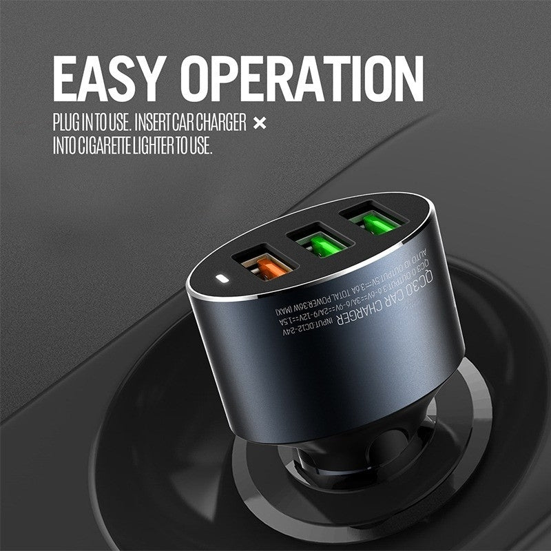 Regrsi Fast Charge Triple Port Car Adapter