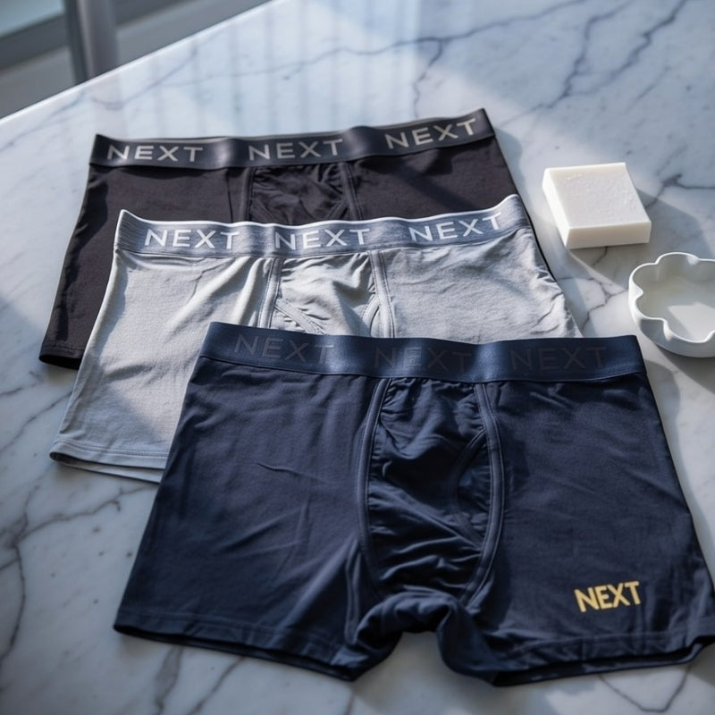 Premium Flexible Fit Men’s Microfiber Boxer Trunks  (Set of 3)