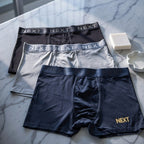 Premium Flexible Fit Men’s Microfiber Boxer Trunks  (Set of 3)