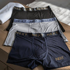 Premium Flexible Fit Men’s Microfiber Boxer Trunks  (Set of 3)