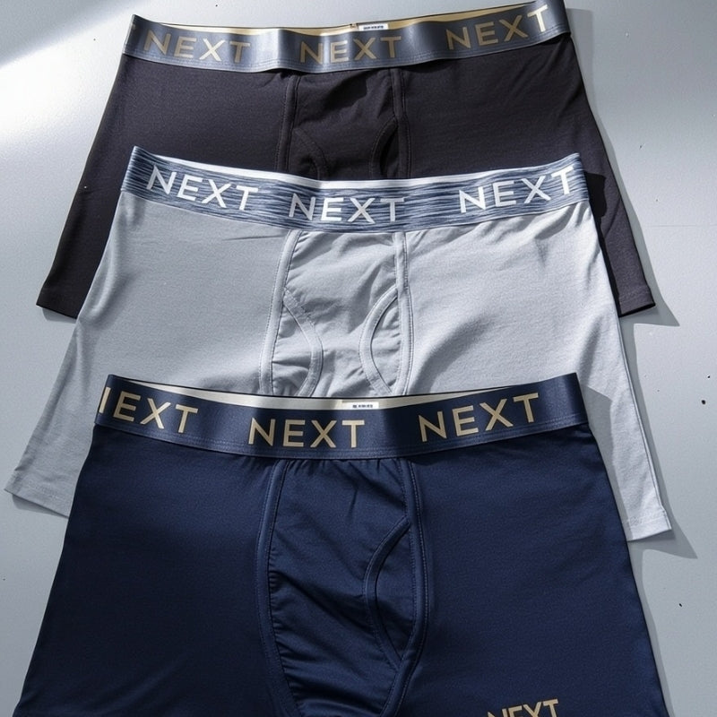 Premium Flexible Fit Men’s Microfiber Boxer Trunks  (Set of 3)