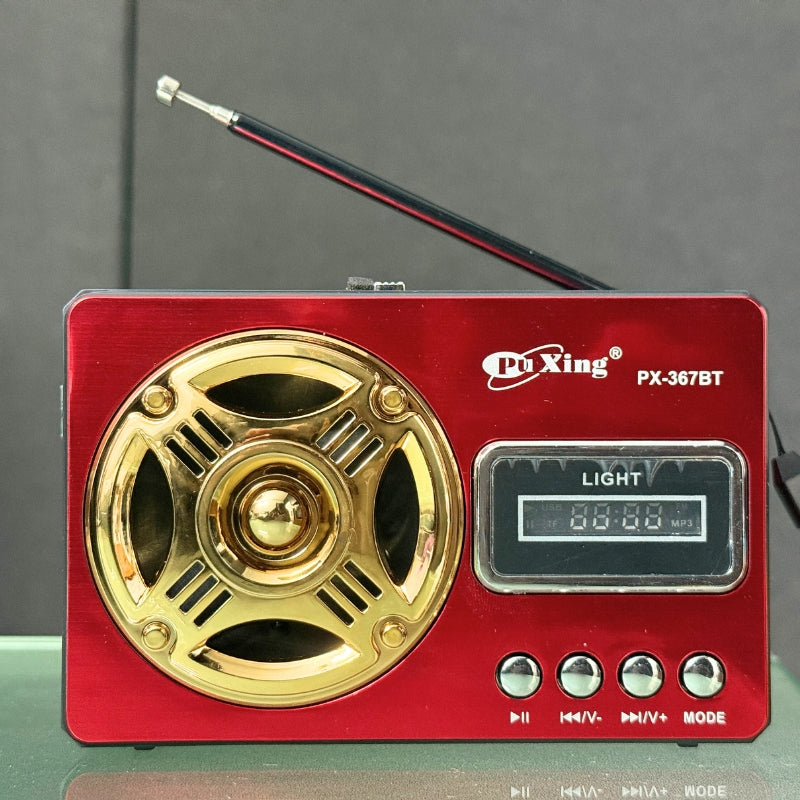 Classic FM Radio with LED Light and Wireless Music Support