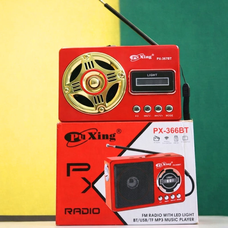 Classic FM Radio with LED Light and Wireless Music Support