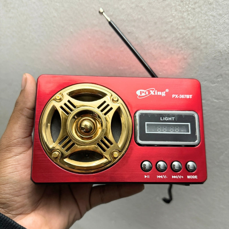 Classic FM Radio with LED Light and Wireless Music Support
