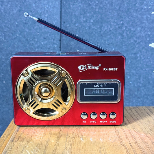 Classic FM Radio with LED Light and Wireless Music Support