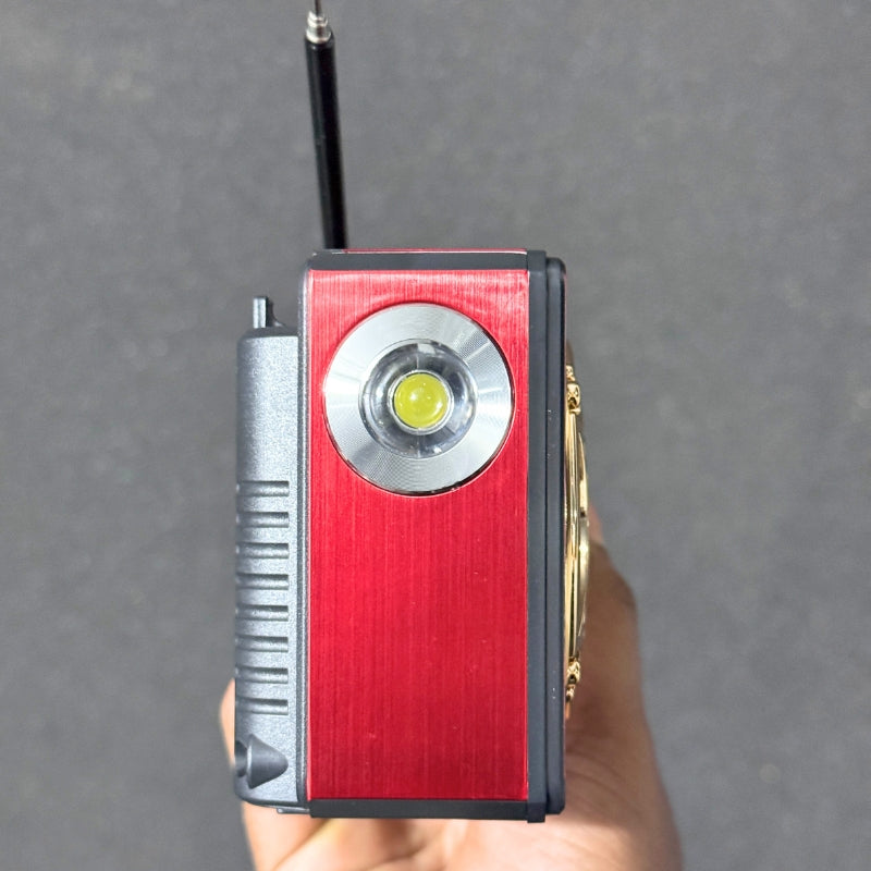 Classic FM Radio with LED Light and Wireless Music Support