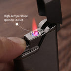 Ultra-thin Metal Windproof Refillable Lighter
