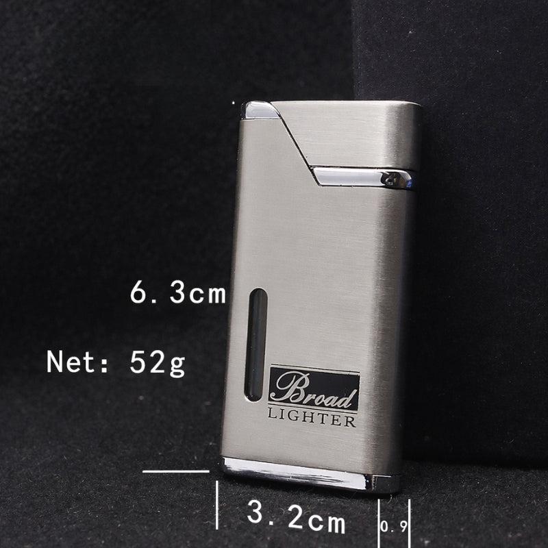 Ultra-thin Metal Windproof Refillable Lighter