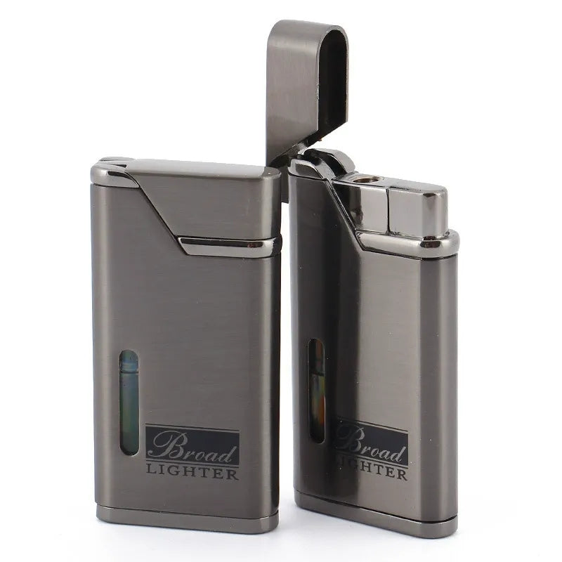 Ultra-thin Metal Windproof Refillable Lighter