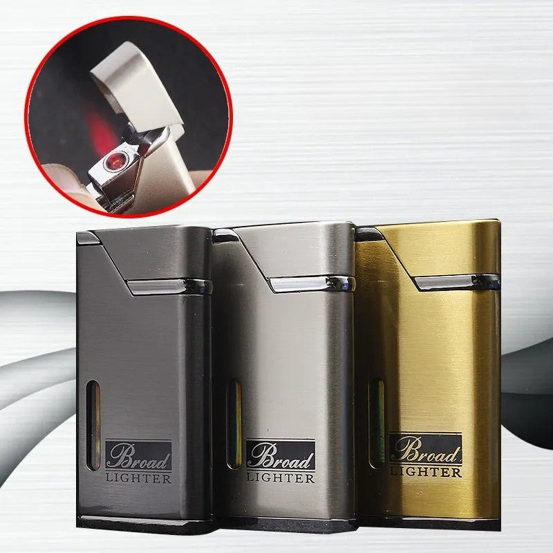 Ultra-thin Metal Windproof Refillable Lighter
