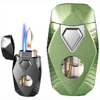 Dual Flame Windproof Butane Lighter