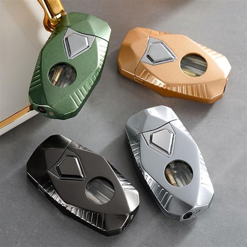 Dual Flame Windproof Butane Lighter