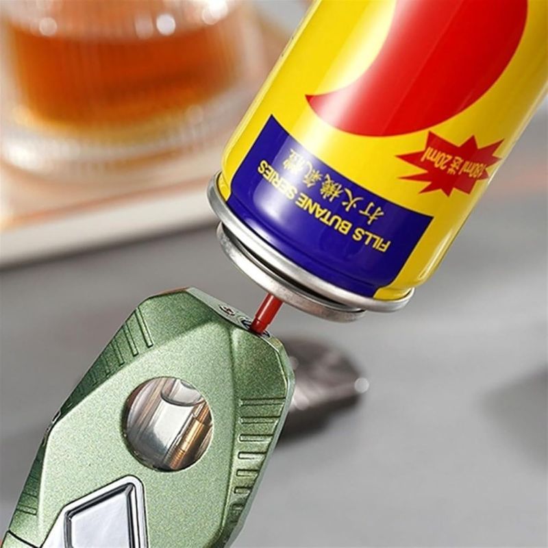 Dual Flame Windproof Butane Lighter