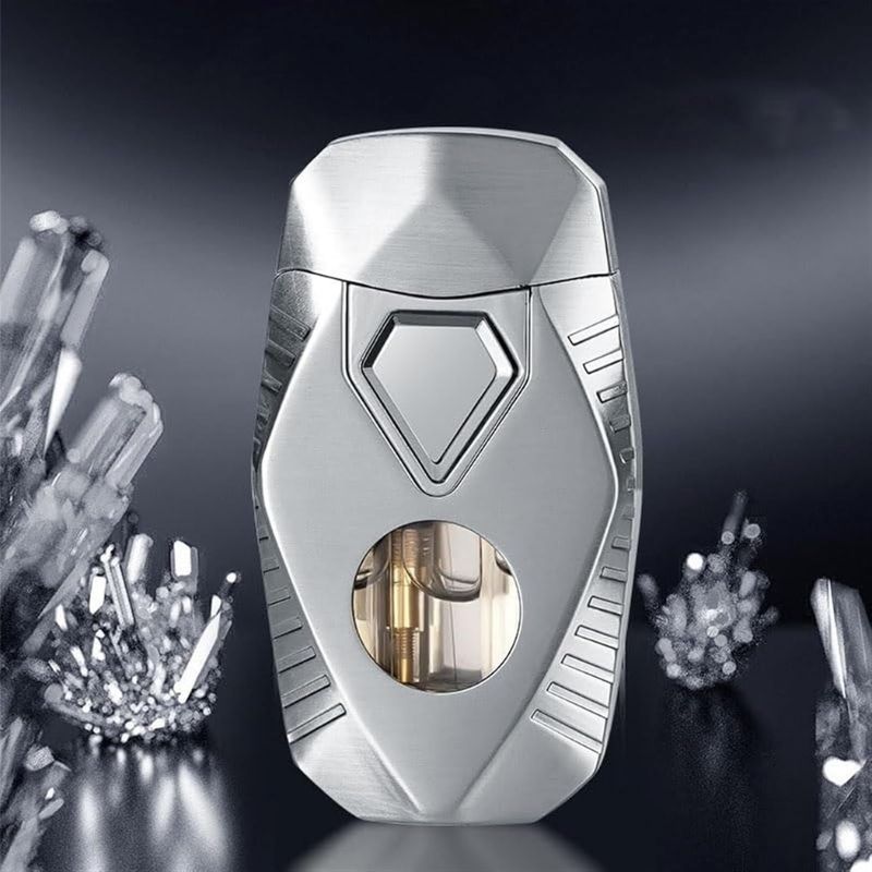 Dual Flame Windproof Butane Lighter