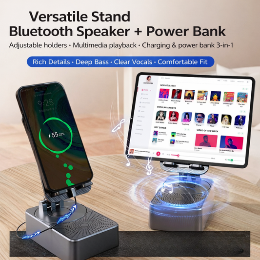 3-in-1 Bluetooth Speaker Phone Stand