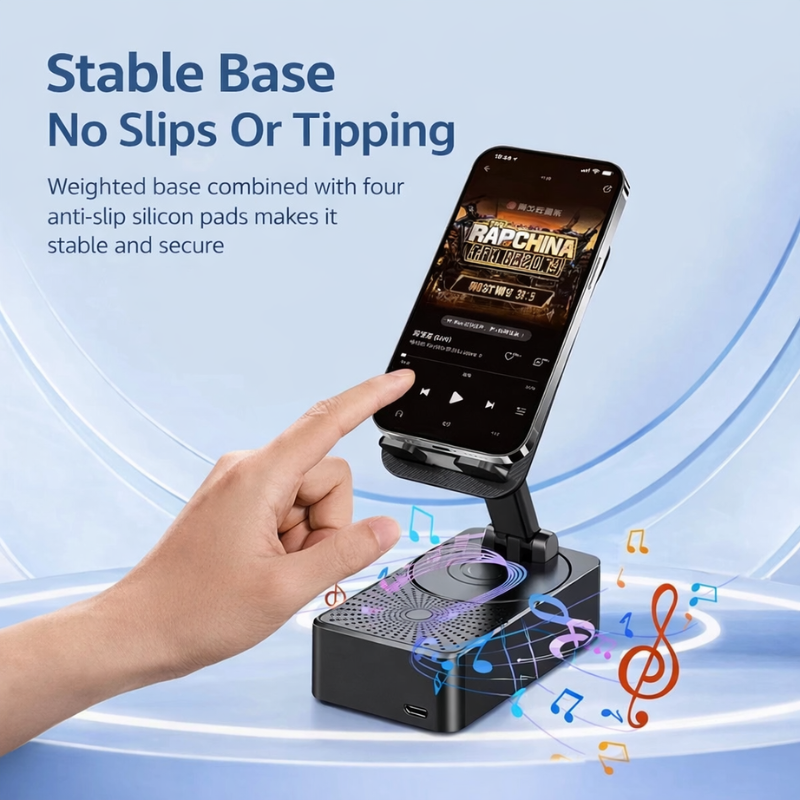 3-in-1 Bluetooth Speaker Phone Stand