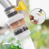 6 Layers Universal Kitchen Faucet Purifier Tap Filter Nozzle