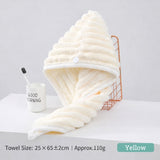 Women's hair drying towel cap