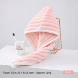 Women's hair drying towel cap