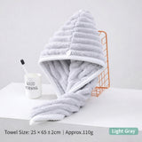 Women's hair drying towel cap