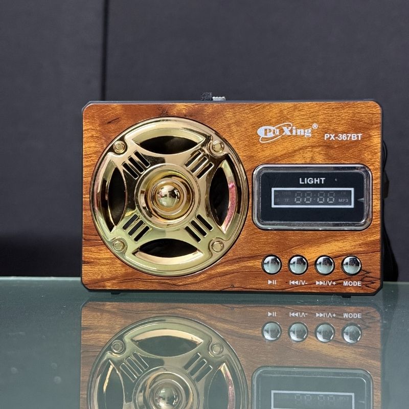 Classic FM Radio with LED Light and Wireless Music Support