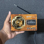 Classic FM Radio with LED Light and Wireless Music Support