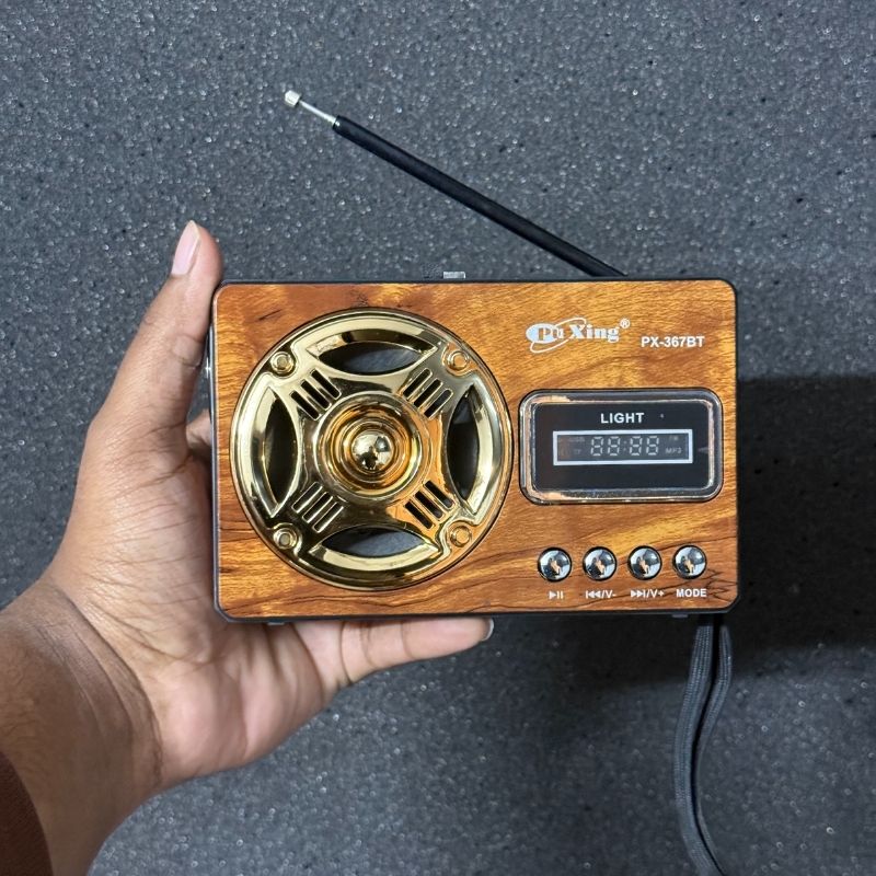 Classic FM Radio with LED Light and Wireless Music Support