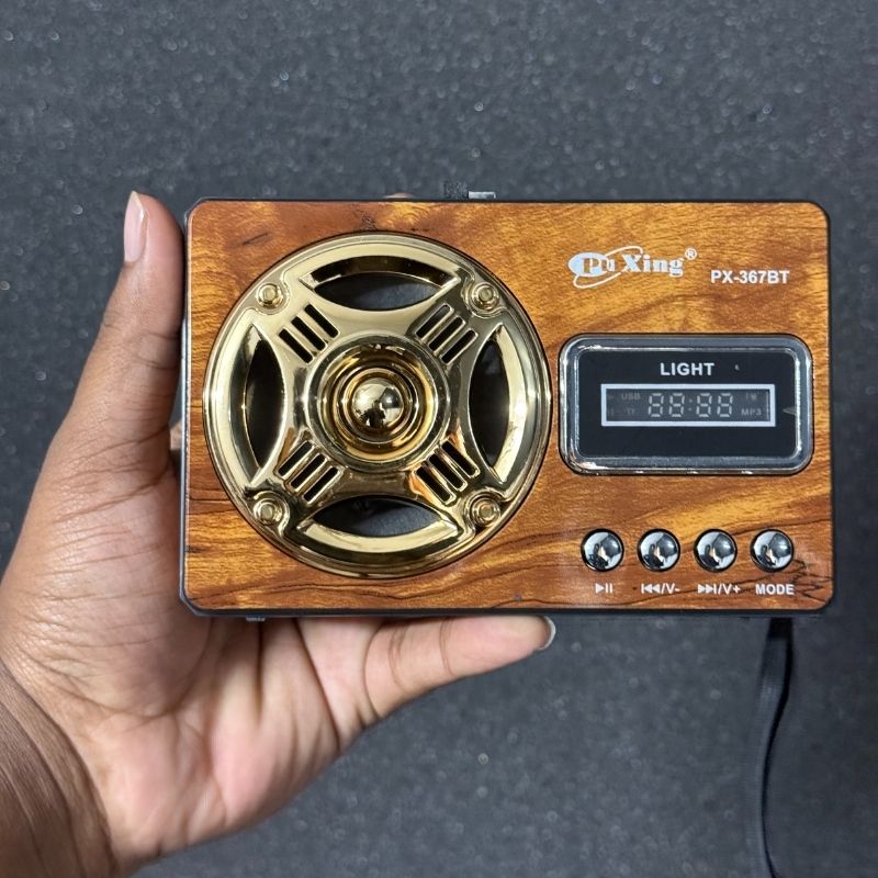 Classic FM Radio with LED Light and Wireless Music Support