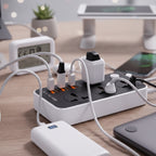 Maxline 3 Socket & 4 USB With Lightning Port Fast Charging Multiplug