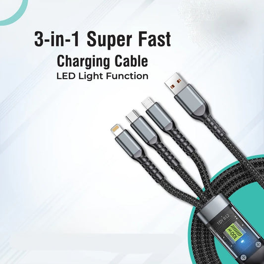 100W Triple-Mode Universal Charging Cable