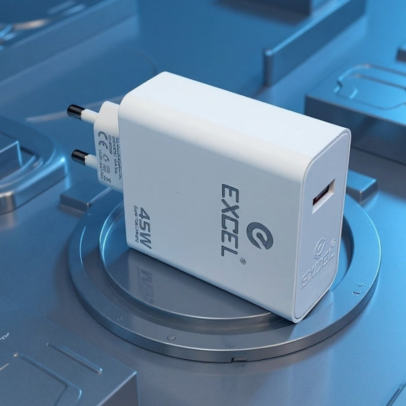 45W Fast Charging Single Port Adapter & Cable